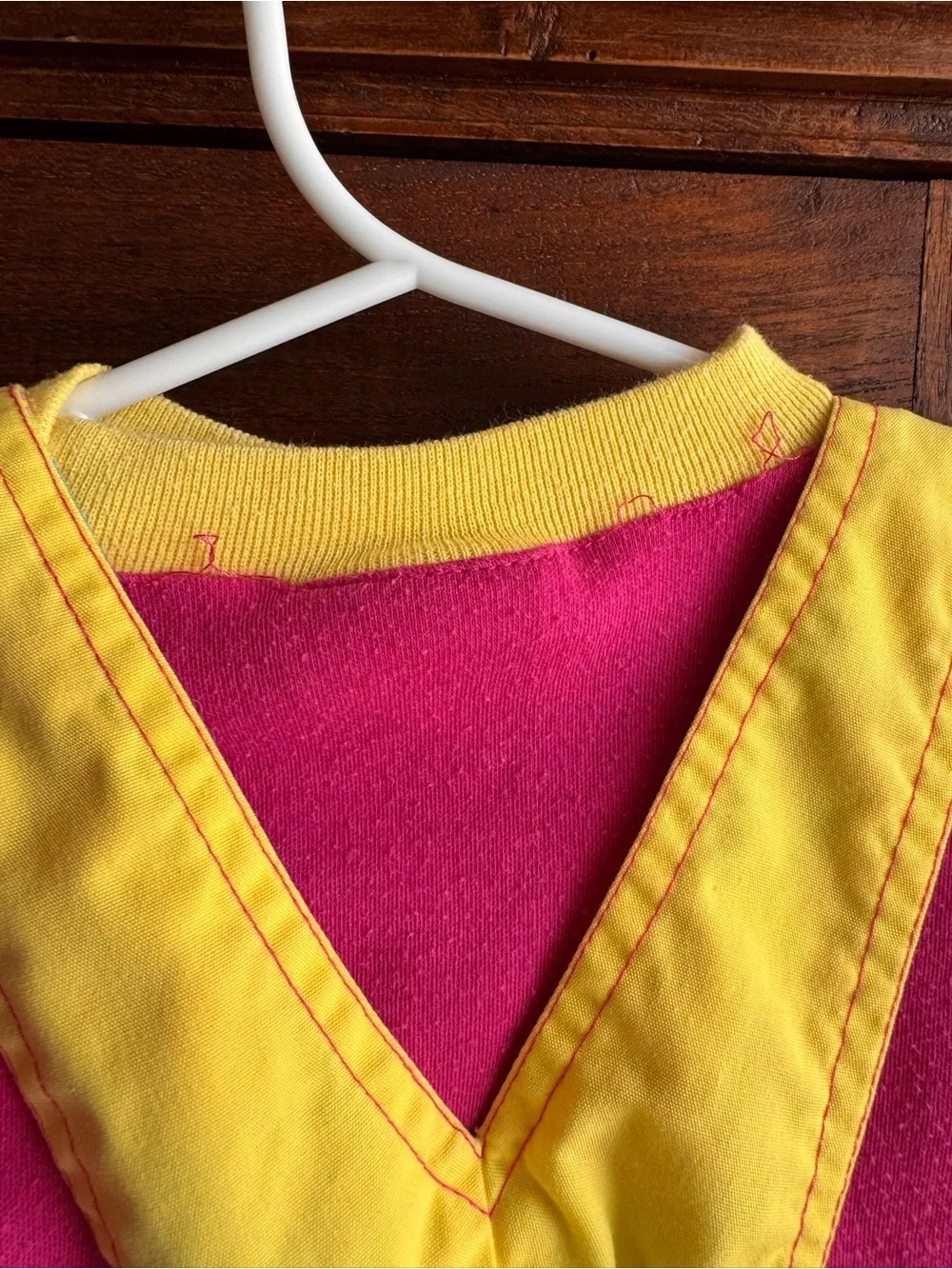 Vintage Color block Bright Bubble Kids Overalls Set With Tshirt